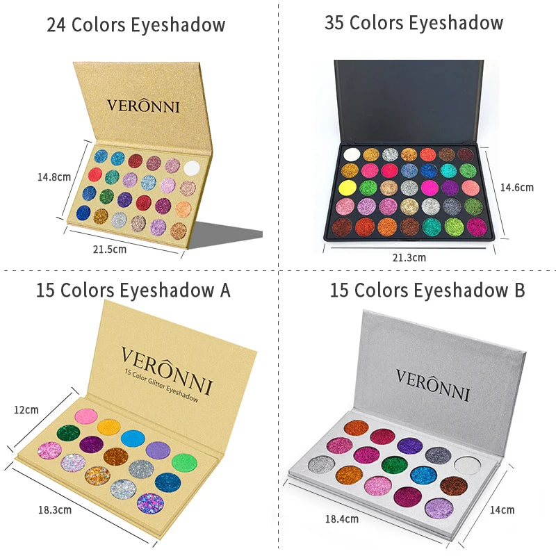 VERONNI Sombra com Glitter
