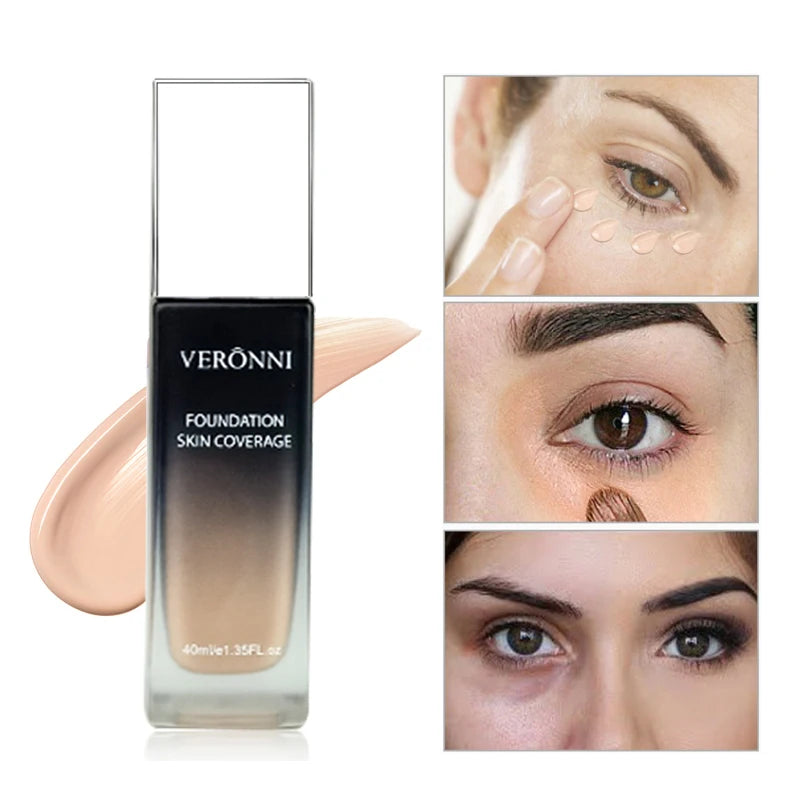 VERONNI 40ml Foundation Skin Full Coverage