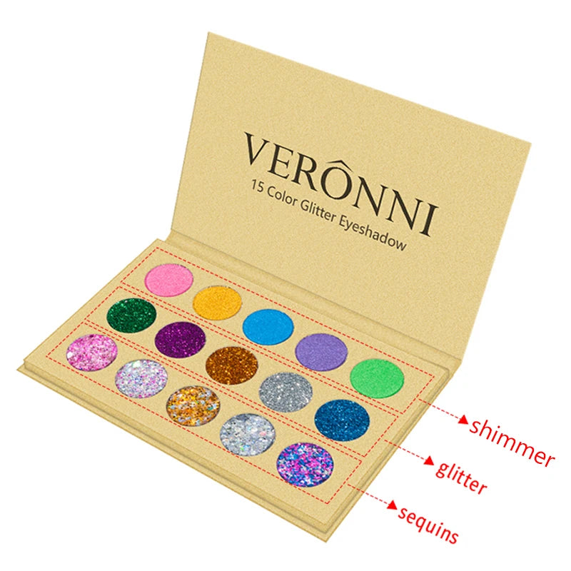 VERONNI Sombra com Glitter